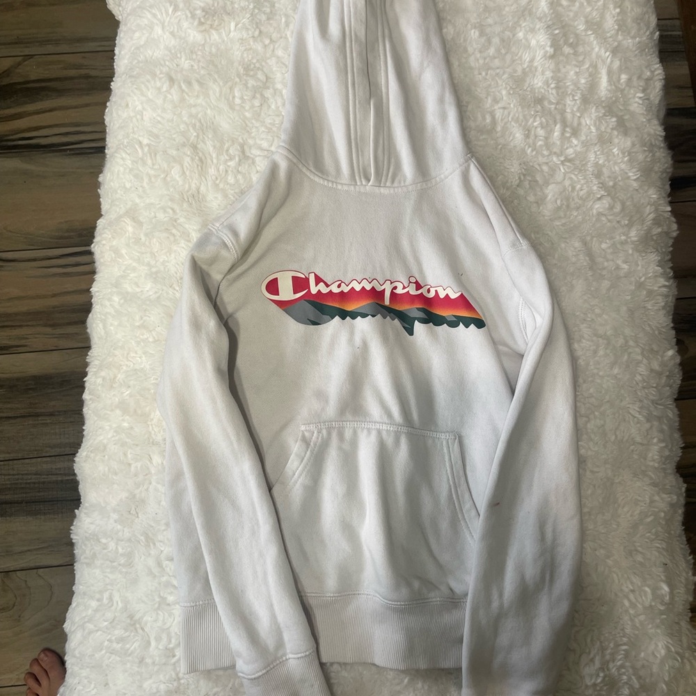 Champion Off-White Fleece Hoodie